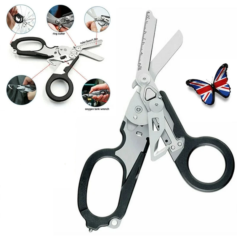6 In 1 Multifunction Raptor Emergency Response Shears Foldable Scissors Tactical Pliers Outdoor Survival Tool Camping Equipment
6 In 1 Multifunction Raptor Emergency Response Shears Foldable Scissors Tactical Pliers Outdoor Survival Tool Camping Equipment