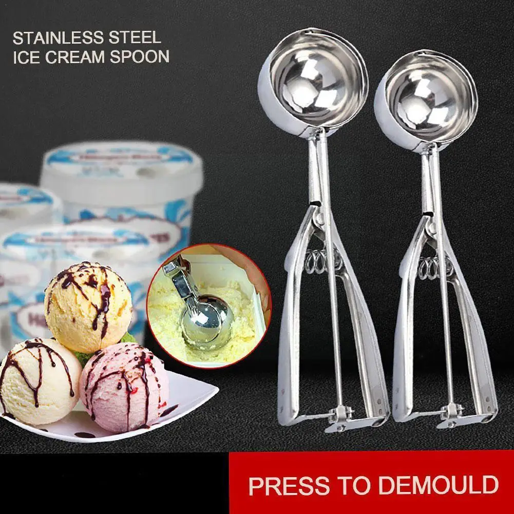Ice Cream Scoop Kitchen Tools 3 Size Stainless Steel Spring Handle Scoop Potato Mash Accessories Ball Home Watermelon Kitch G4R1
Ice Cream Scoop Kitchen Tools 3 Size Stainless Steel Spring Handle Scoop Potato Mash Accessories Ball Home Watermelon Kitch G4R1