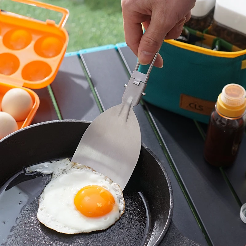 Outdoor Camping Cookware Portable Folding Spatula 304 Stainless Steel BBQ Cooking Supplies Lightweight Travel Frying Shovel
Outdoor Camping Cookware Portable Folding Spatula 304 Stainless Steel BBQ Cooking Supplies Lightweight Travel Frying Shovel