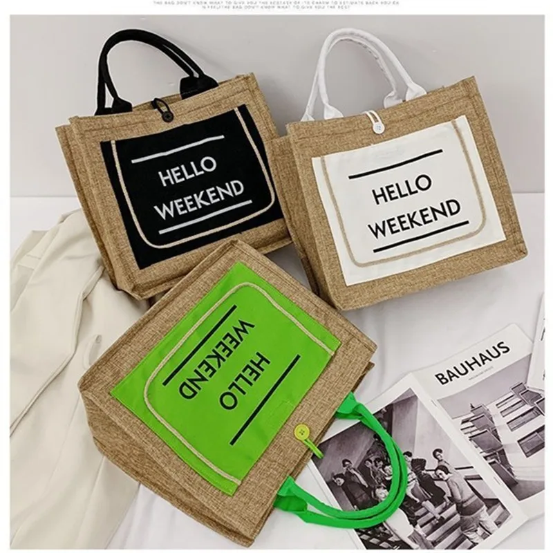 2023 New Korean cotton linen handbag woven ladies bag linen vintage handbag women's bags spring summer 2023 crossbody bag tote
2023 New Korean cotton linen handbag woven ladies bag linen vintage handbag women's bags spring summer 2023 crossbody bag tote