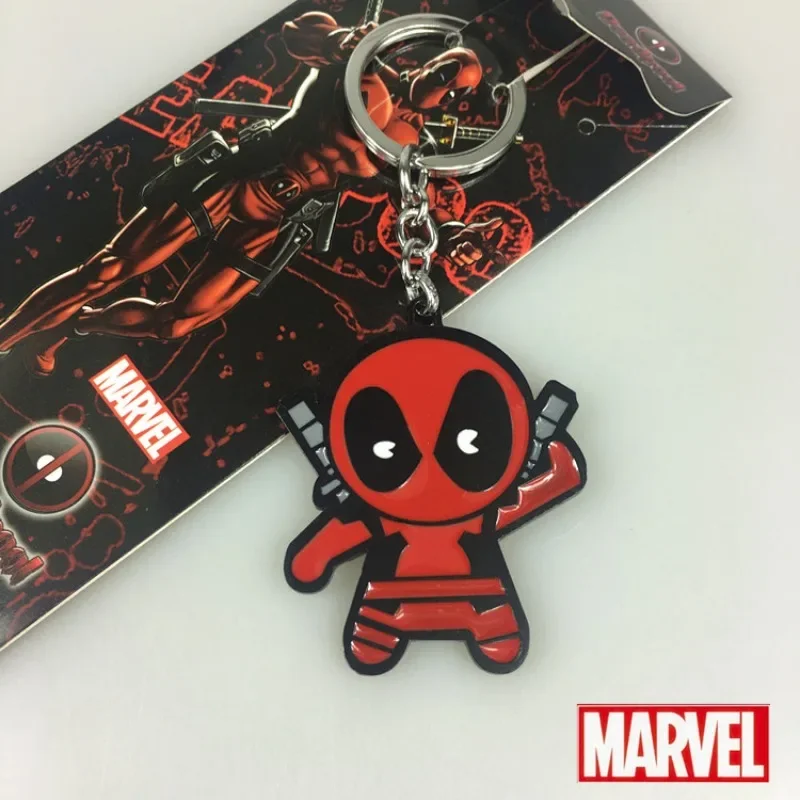 Брелок Marvel Deadpool милый мультфильм аниме подвеска для ключей от машины на рюкзак