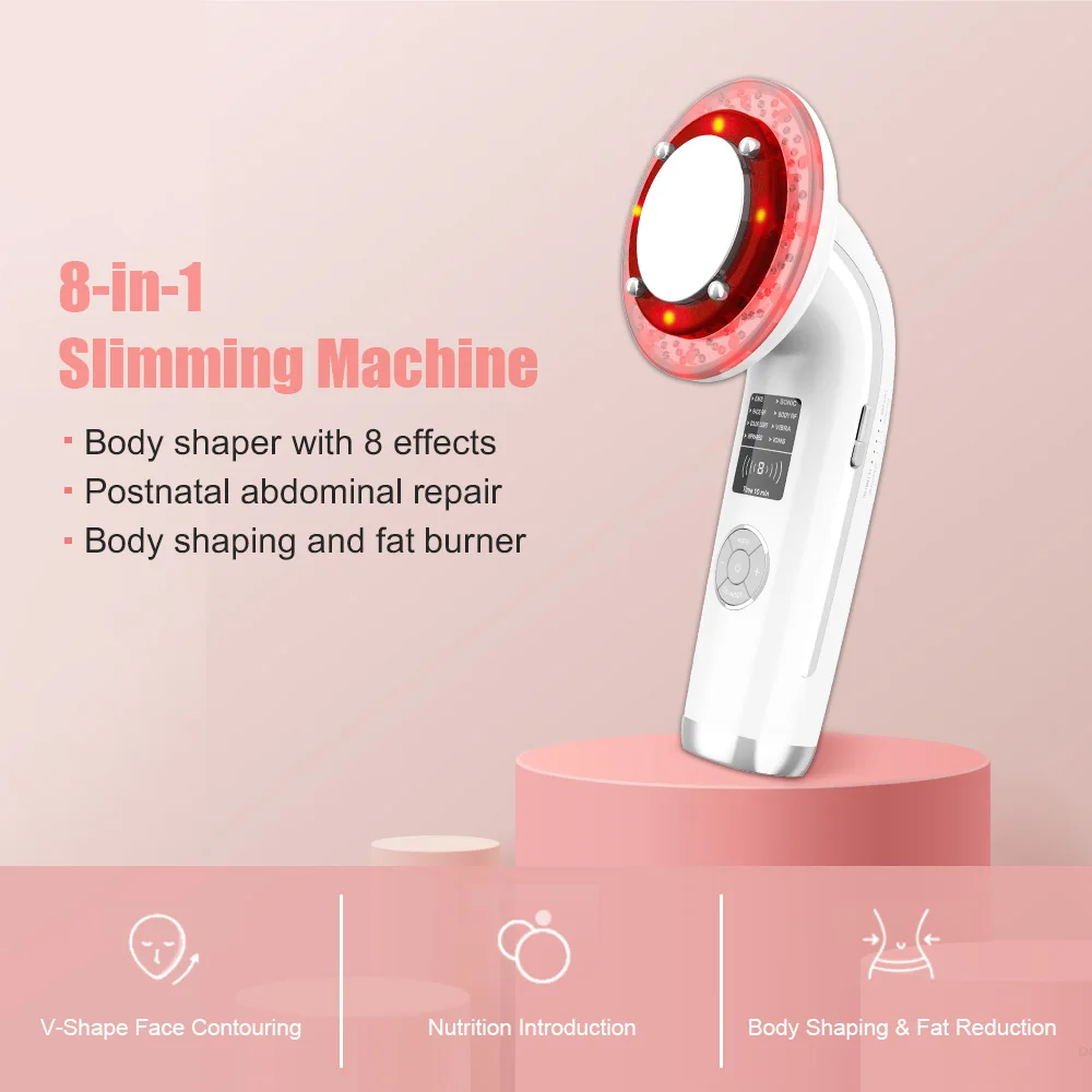 8 in 1 Ultrasound Cavitation Machine Body Slimming Massager For Lose Weight EMS Infrared Photon Therapy Beauty Care Device
8 in 1 Ultrasound Cavitation Machine Body Slimming Massager For Lose Weight EMS Infrared Photon Therapy Beauty Care Device