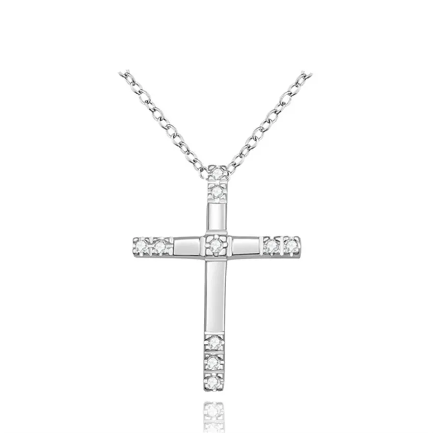 925 Stamp silver chain necklace Engagement Zircon CRYSTAL Wedding for WOMEN girl Cross jewelry lady gift hot
925 Stamp silver chain necklace Engagement Zircon CRYSTAL Wedding for WOMEN girl Cross jewelry lady gift hot