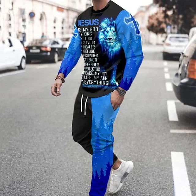 Men's Tracksuit Set Geometric 2 Piece Print Sports & Outdoor Casual Sports 3D Print Sportswear Basic Essential Sweatshirts
Men's Tracksuit Set Geometric 2 Piece Print Sports & Outdoor Casual Sports 3D Print Sportswear Basic Essential Sweatshirts