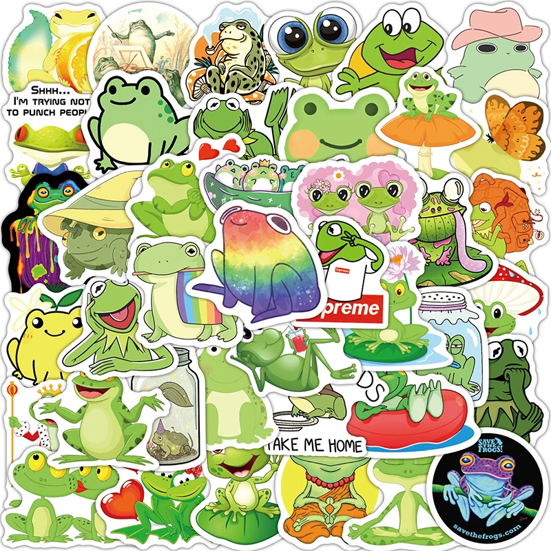 10/30/50PCS Small Frog Cartoon Cute Animal Graffiti Sticker for Waterproof Suitcase Notebook Refrigerator Helmet Skateboard
10/30/50PCS Small Frog Cartoon Cute Animal Graffiti Sticker for Waterproof Suitcase Notebook Refrigerator Helmet Skateboard