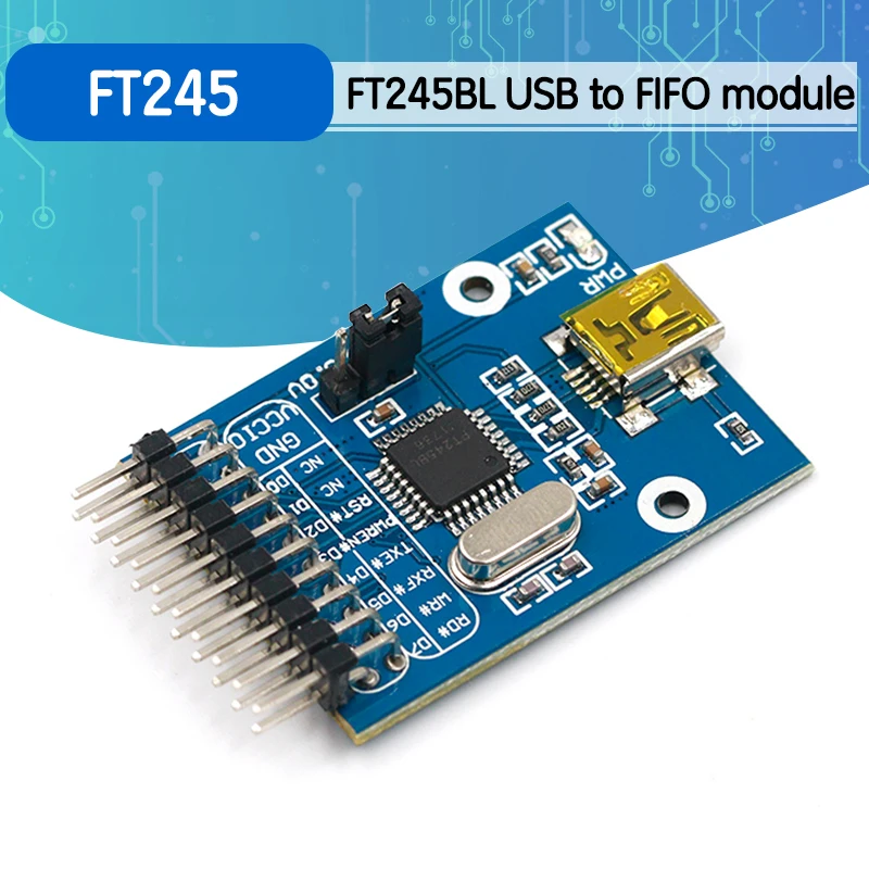FT245 USB Module FT245R FT245RL USB Communication Development Board Kit USB TO Parallel FIFO NEW
FT245 USB Module FT245R FT245RL USB Communication Development Board Kit USB TO Parallel FIFO NEW