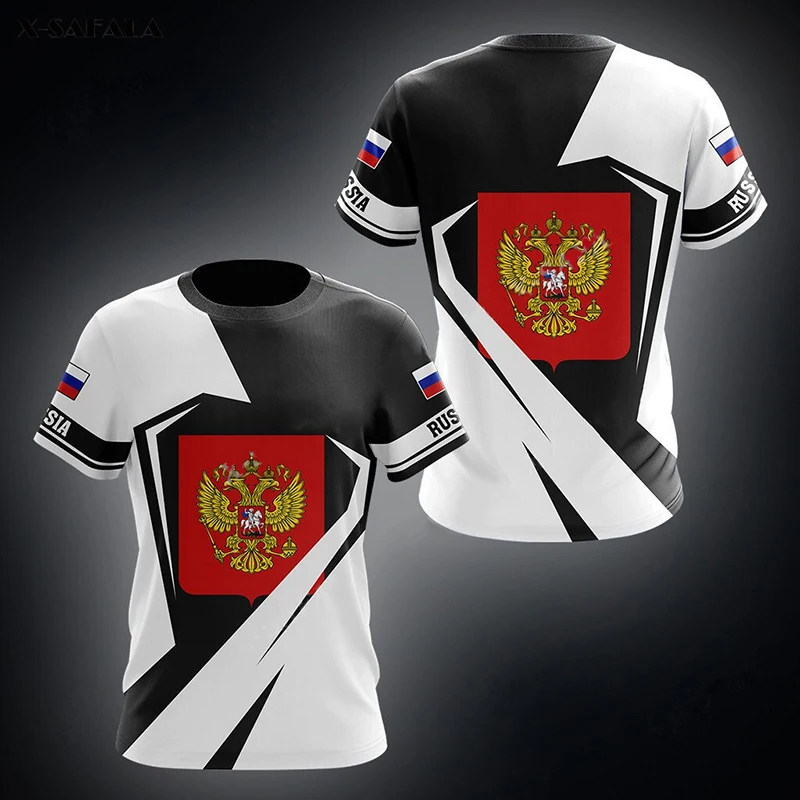 

Футболка мужская с принтом российского герба, Модный пуловер с круглым вырезом, модная крутая одежда в стиле оверсайз, на лето