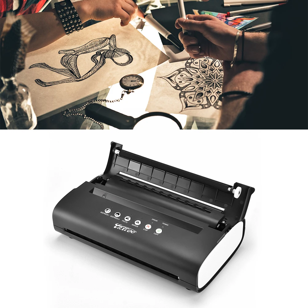 Professional Tattoo Stencil Maker Transfer Machine Flash Thermal Copier Printer Supplies Tool for Permanent Tattoo Accessories
Professional Tattoo Stencil Maker Transfer Machine Flash Thermal Copier Printer Supplies Tool for Permanent Tattoo Accessories