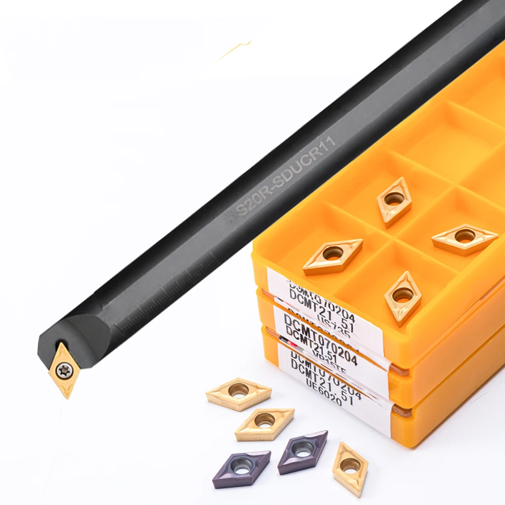 DCMT070204 DCMT Internal Turning Tool Holder SDUCR/SDUCL S08K S10K S12M S14N S16Q S20R SDUCR07 SDUCL07 Carbide Insert Boring Bar
DCMT070204 DCMT Internal Turning Tool Holder SDUCR/SDUCL S08K S10K S12M S14N S16Q S20R SDUCR07 SDUCL07 Carbide Insert Boring Bar