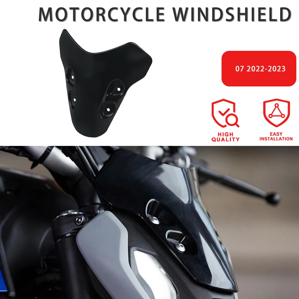 

FOR YAMAHA MT-07 MT 07 MT07 Motorcycle Accessories Risen Windscreen Extension Windshield Spoiler Winds Deflector 2021 2022 2023