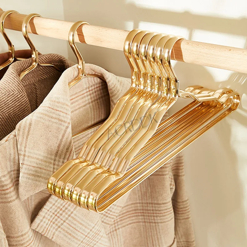 10Pcs Aluminium Alloy Clothes Hangers Wardrobe Organizer Storage Rack Coat Hangers Anti-slip Seamless Metal Drying Rack
10Pcs Aluminium Alloy Clothes Hangers Wardrobe Organizer Storage Rack Coat Hangers Anti-slip Seamless Metal Drying Rack