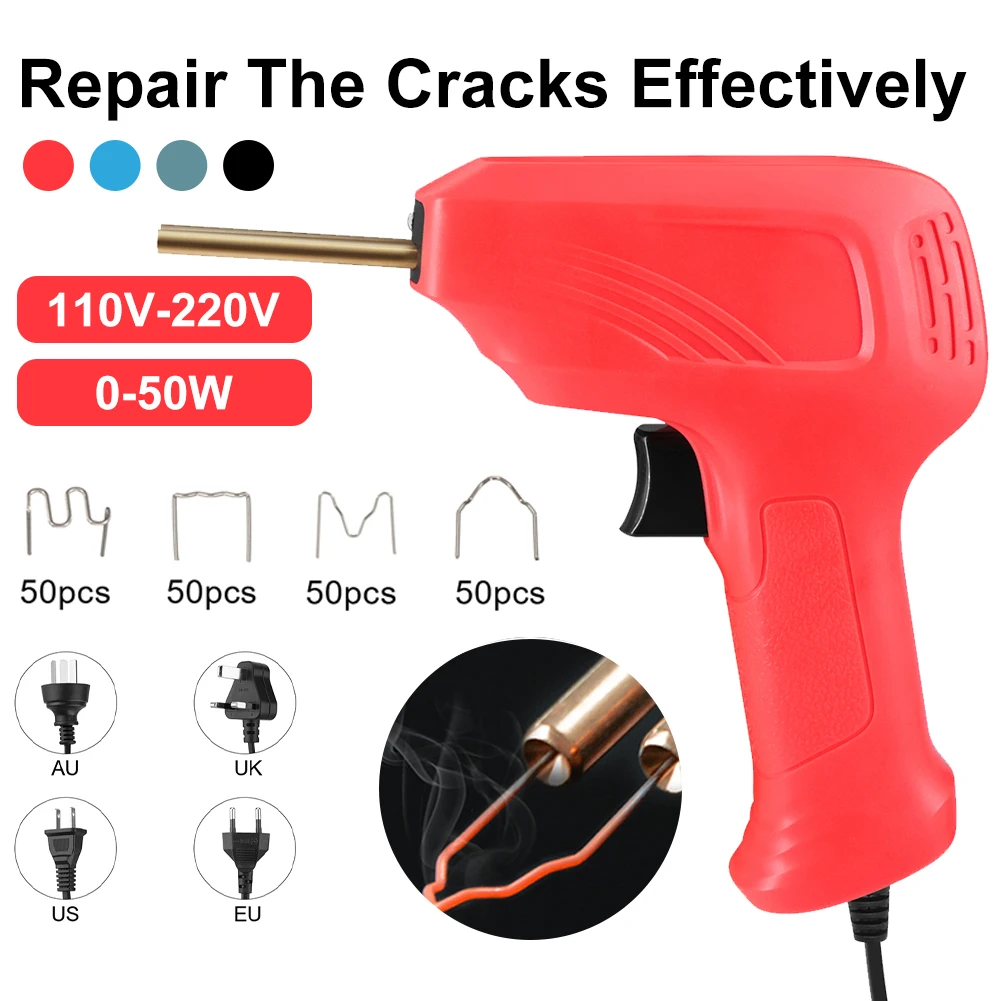 EU/US/UK 50W Plastic Welding Machine Bumper Soldering Iron Hot Stapler Garage Tool Car Bumper Plastic Parts Repair Welder Kit
EU/US/UK 50W Plastic Welding Machine Bumper Soldering Iron Hot Stapler Garage Tool Car Bumper Plastic Parts Repair Welder Kit