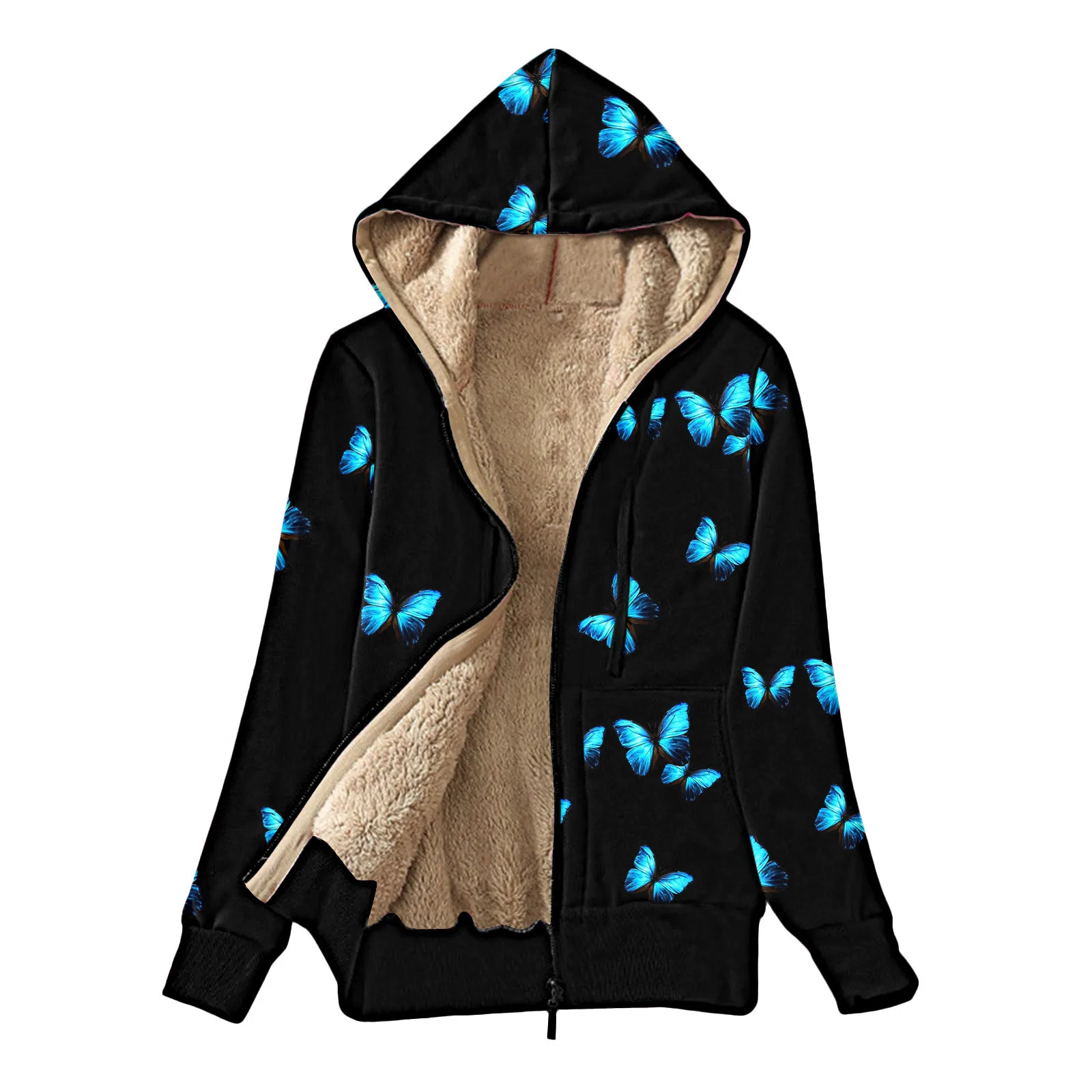 Jacket Womens Lightweight Fleece Jacket Women Womens Thickened Overcoat Butterflies Print Trendy Winter Womens Fleece Dress
Jacket Womens Lightweight Fleece Jacket Women Womens Thickened Overcoat Butterflies Print Trendy Winter Womens Fleece Dress