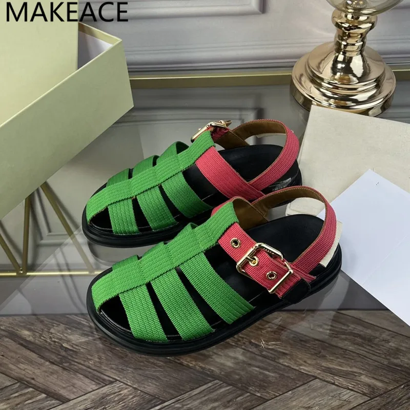 Summer New Women Weave Gladiator Sandals Hollow Outs Beach Shoes Woman Casual Flats Shoes Ladies Thick Sole Sandals Women 2022
Summer New Women Weave Gladiator Sandals Hollow Outs Beach Shoes Woman Casual Flats Shoes Ladies Thick Sole Sandals Women 2022