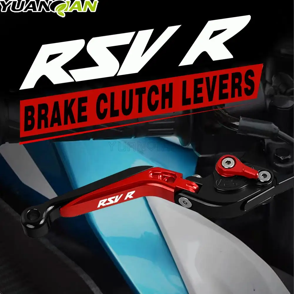 RSVR LOGO Motorcycle Accessories Aluminum Extendable Adjustable Brake Clutch Levers For APRILIA RSV R 2004 2005 2006 2007 2008
RSVR LOGO Motorcycle Accessories Aluminum Extendable Adjustable Brake Clutch Levers For APRILIA RSV R 2004 2005 2006 2007 2008