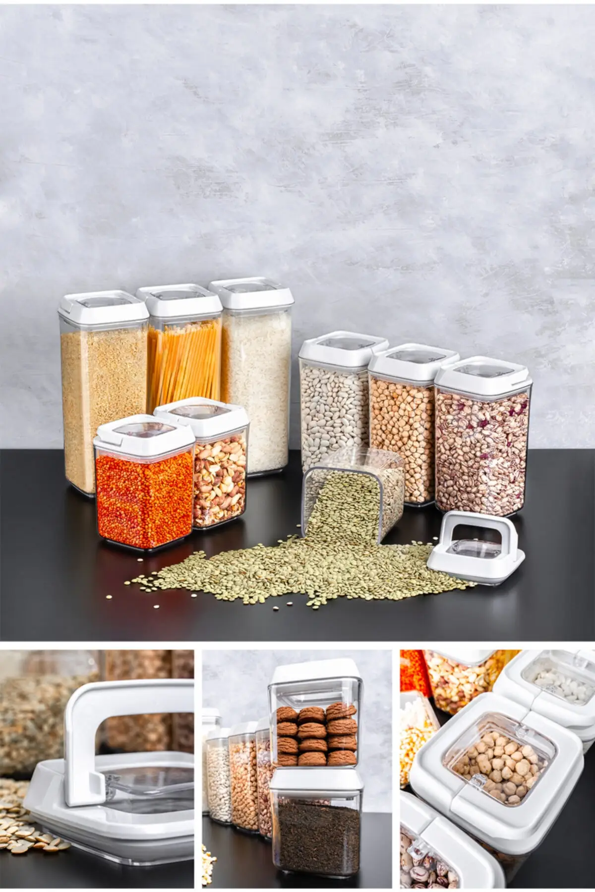 Super Vacuum Locked Transparent Storage Container Set 1700-1200-900 Ml Nbox 9 Pcs
Super Vacuum Locked Transparent Storage Container Set 1700-1200-900 Ml Nbox 9 Pcs