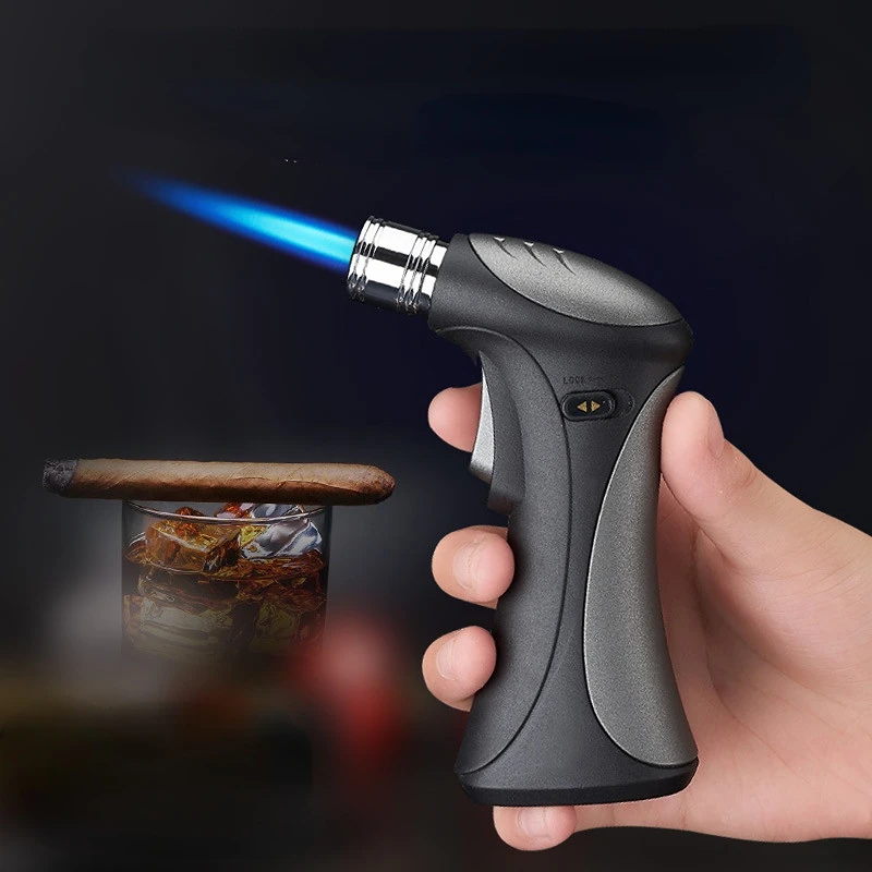 Metal Spray Gun Inflatable Windproof Gas Lighter Fixed Lock Outdoor Kitchen With Fire Point Cigar Butane Torch Lighter
Metal Spray Gun Inflatable Windproof Gas Lighter Fixed Lock Outdoor Kitchen With Fire Point Cigar Butane Torch Lighter
