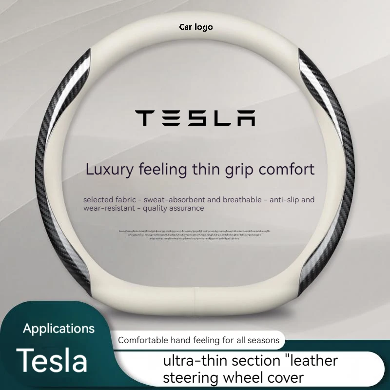For Tesla Model 3 Model X Model S Model Y 2021 2022 2023 car Tesla Car Suede Carbon Fiber Leather Steering Wheel Cover 
For Tesla Model 3 Model X Model S Model Y 2021 2022 2023 car Tesla Car Suede Carbon Fiber Leather Steering Wheel Cover
