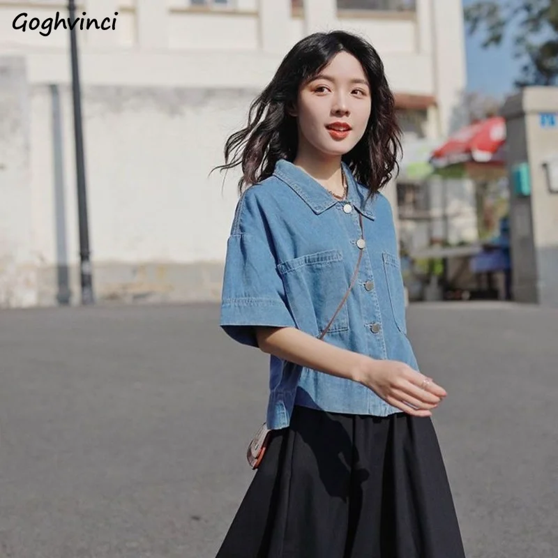 Shirt Women Solid Summer Office Lady All-match Basic Korean Style Casual Turn-down Collar Streetwear College New Design Straight
Shirt Women Solid Summer Office Lady All-match Basic Korean Style Casual Turn-down Collar Streetwear College New Design Straight