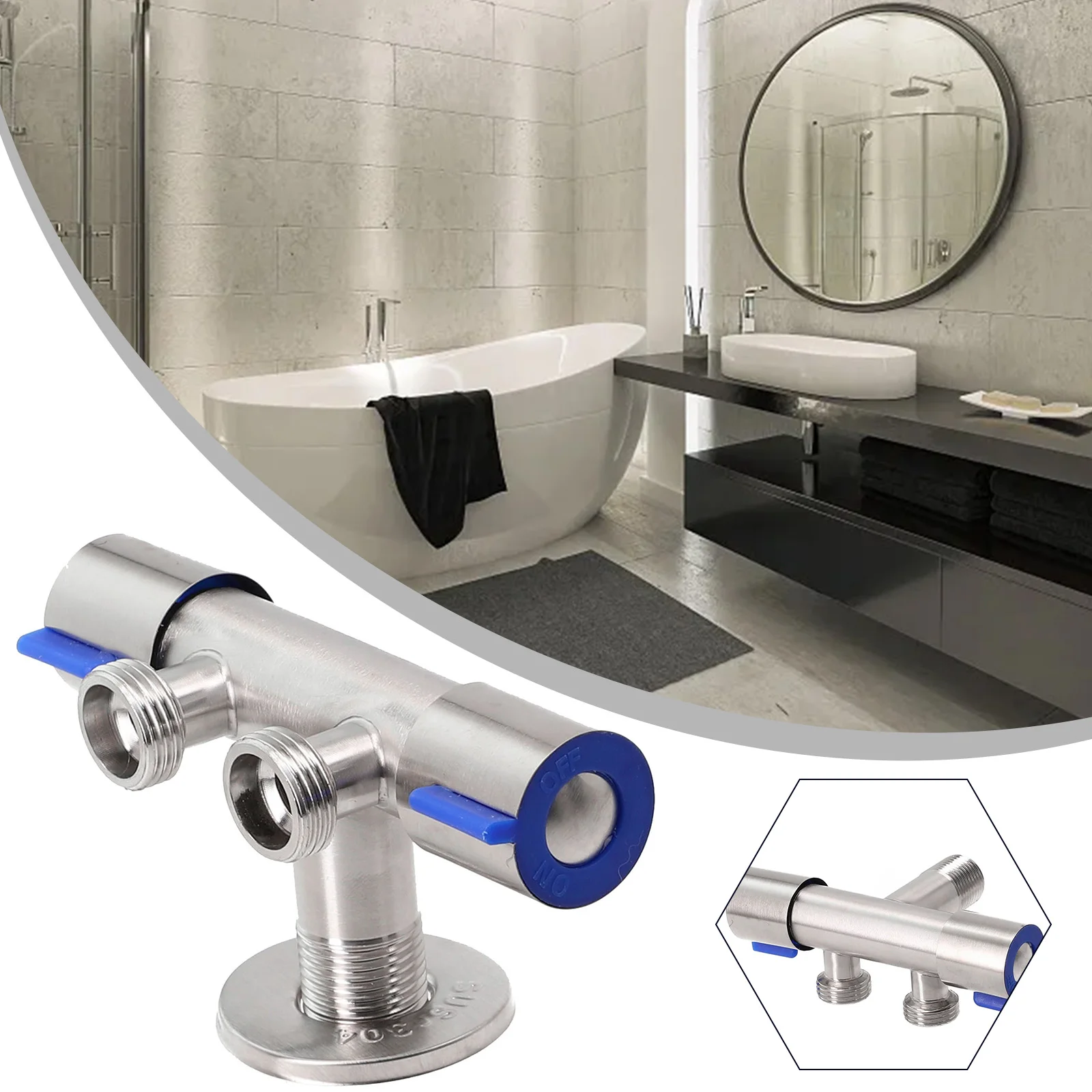 Double Handle Stainless Steel Cold Water Faucet Bathroom Washing Machine Faucet Two Ways Out Water Tap For Washing Machine
Double Handle Stainless Steel Cold Water Faucet Bathroom Washing Machine Faucet Two Ways Out Water Tap For Washing Machine