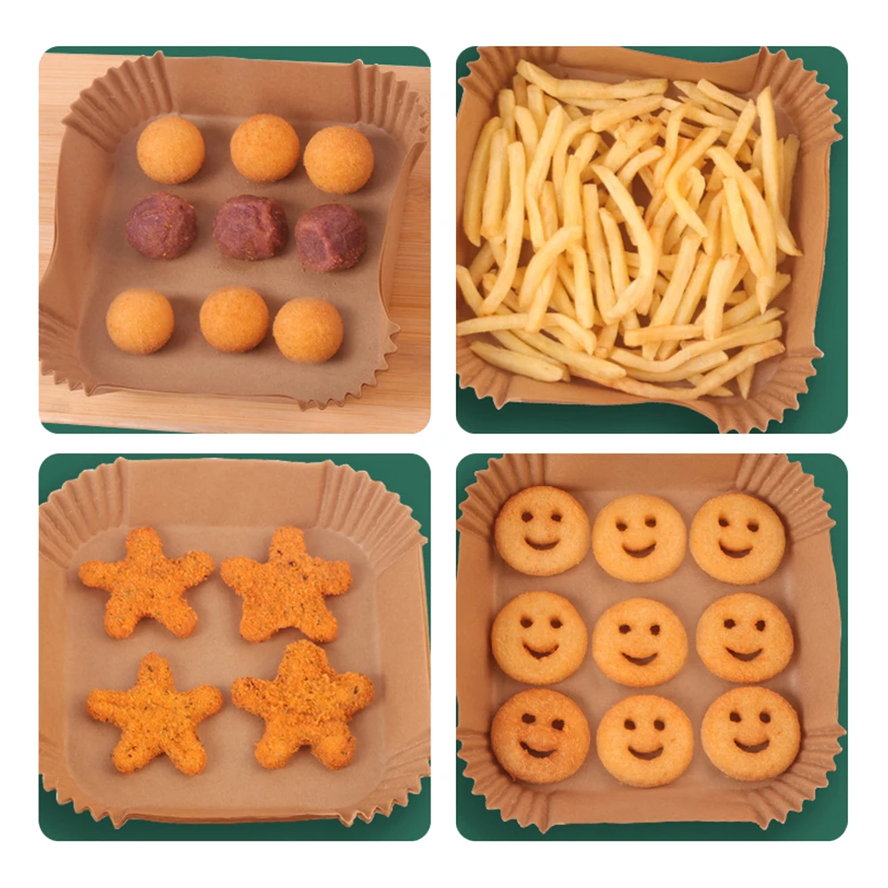 50/100pcs Air Fryer Special Paper Disposable Parchment Paper Liner Food Square Oil Absorbing Paper Tray Non-Stick Baking Mat
50/100pcs Air Fryer Special Paper Disposable Parchment Paper Liner Food Square Oil Absorbing Paper Tray Non-Stick Baking Mat