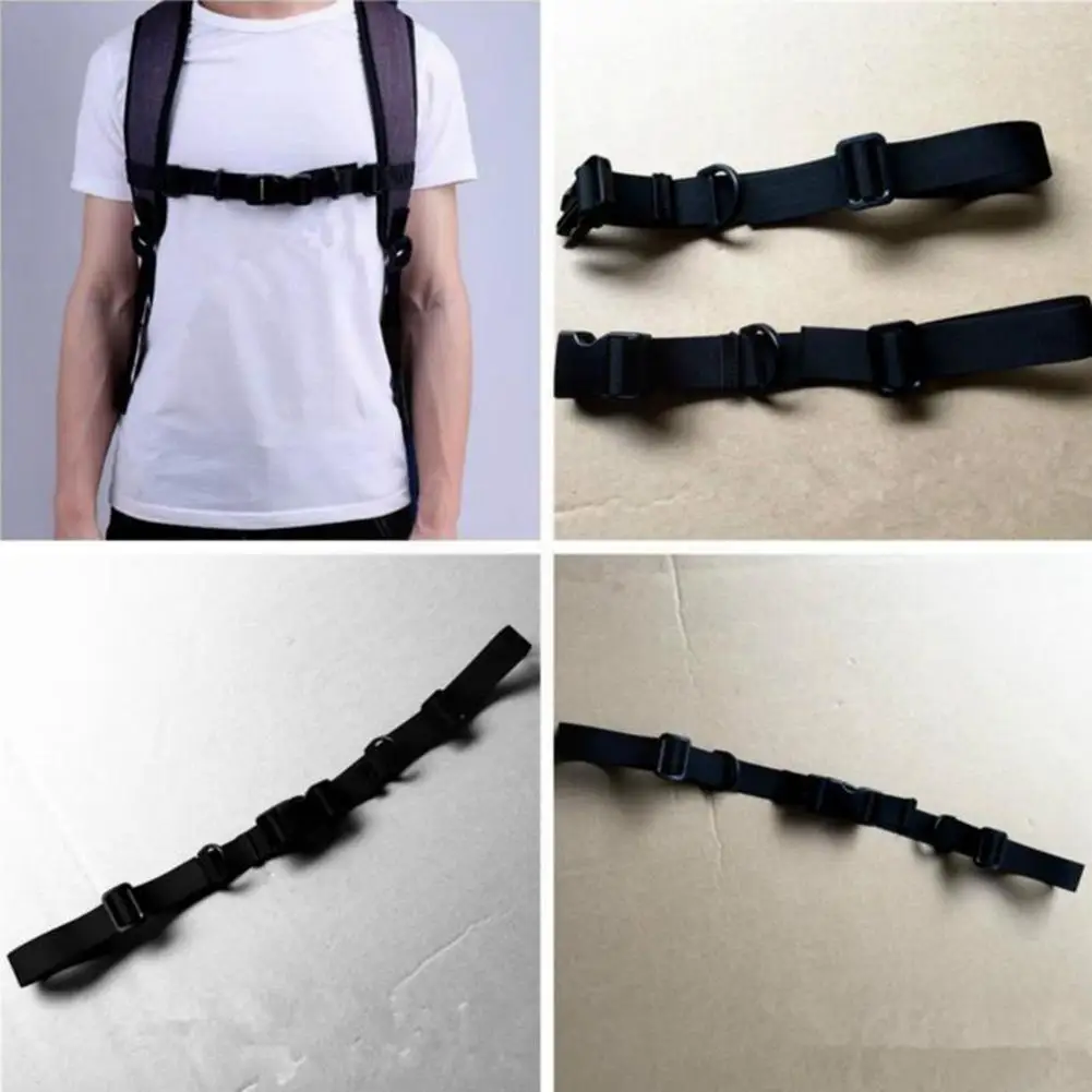 

1Pc Universal Adjustable Anti-slip Nylon Sternum Straps Harness For Backpack Chest Outdoor Camping Tools I6W1