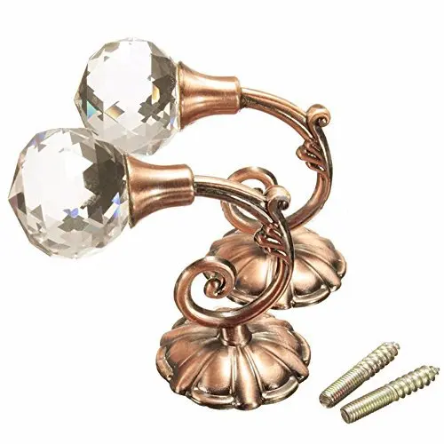 One Pair Large Metal Crystal Ball Curtain Hooks Tassel Wall Tie Back Storage Hanger Holder Home Cutain Accessory 60 x 79mm
One Pair Large Metal Crystal Ball Curtain Hooks Tassel Wall Tie Back Storage Hanger Holder Home Cutain Accessory 60 x 79mm