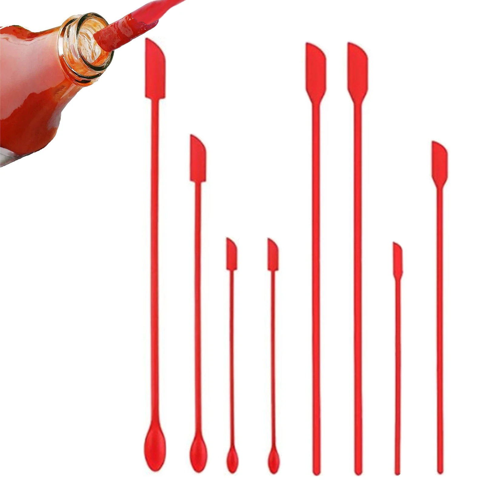 Mini Silicone Spatula Two-sides Hardened Sturdier Silicone Spatula Durable Mini Spatula Lotion Stirrer For Food Bottles Beauty
Mini Silicone Spatula Two-sides Hardened Sturdier Silicone Spatula Durable Mini Spatula Lotion Stirrer For Food Bottles Beauty