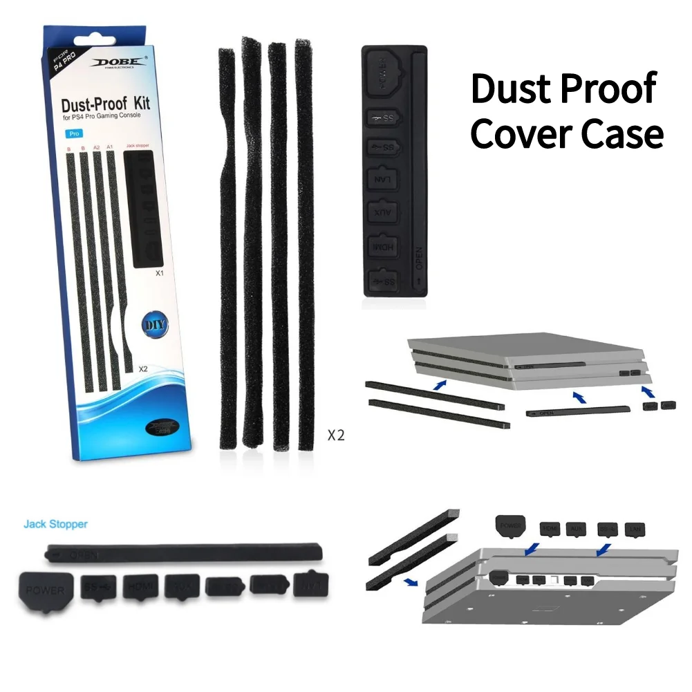Dust Proof Kit Case Cover Filter Mesh Jack Stopper Pack Kits For PS4 Pro Gaming Console DAM
Dust Proof Kit Case Cover Filter Mesh Jack Stopper Pack Kits For PS4 Pro Gaming Console DAM