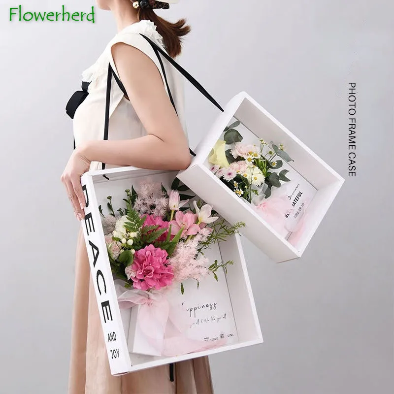 Photo Frame Box Flower Wrapping Window Hand Carry Flower Bag Bouquet Flower Arrangement Box Rose Flower Art Gift Box Flower Shop
Photo Frame Box Flower Wrapping Window Hand Carry Flower Bag Bouquet Flower Arrangement Box Rose Flower Art Gift Box Flower Shop