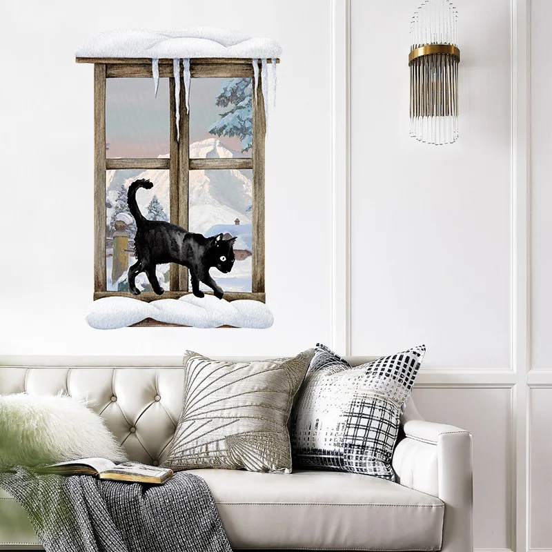 2022 Creative Cartoon Living Room Painting Animal Cat Wall Stickers Window Snow Mountain View Home Decor Nordic Wall Stickers
2022 Creative Cartoon Living Room Painting Animal Cat Wall Stickers Window Snow Mountain View Home Decor Nordic Wall Stickers