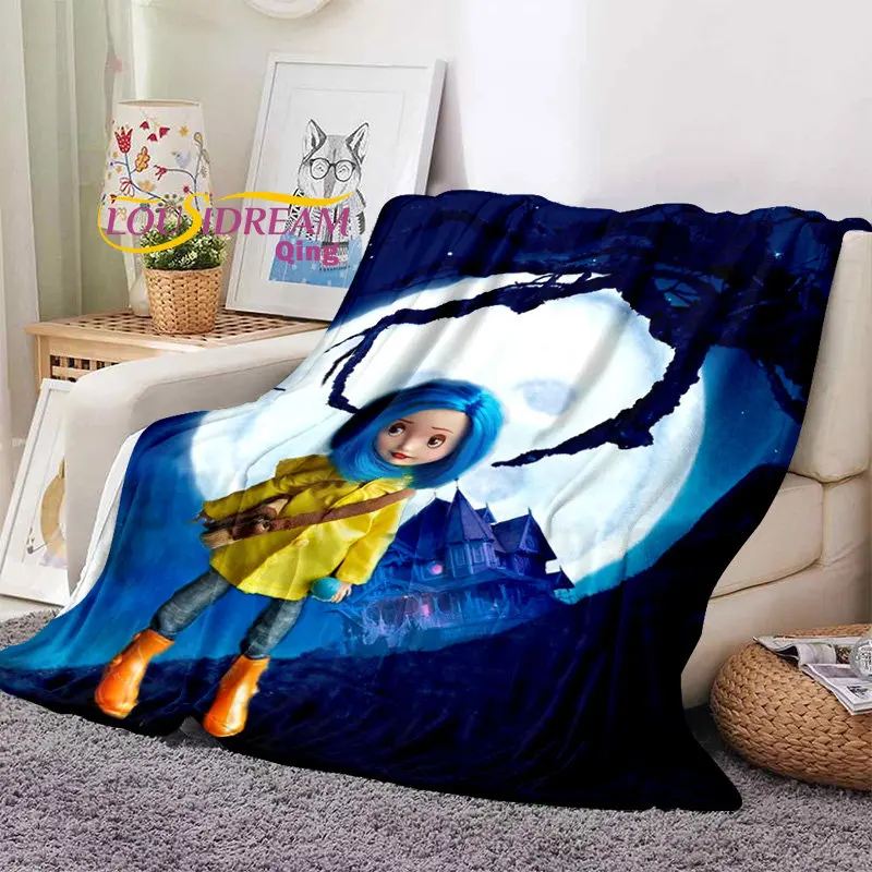 Мультяшное мягкое покрывало Coraline, фланелевое одеяло, покрывало для кровати, мягкое мультяшное покрывало для дивана, подарок
Мультяшное мягкое покрывало Coraline, фланелевое одеяло, покрывало для кровати, мягкое мультяшное покрывало для дивана, подарок