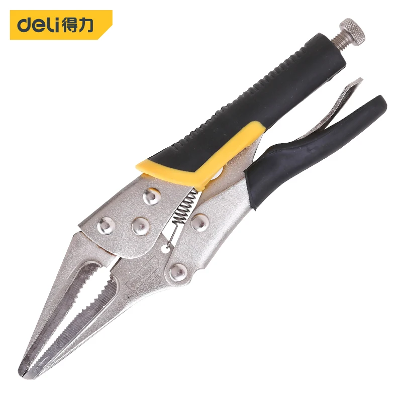 Deli Professional Long Nose Locking Handle 9 Inch Locking Pliers Multifunctional Adjustable Anti Slip Locking Plier Hand Tools
Deli Professional Long Nose Locking Handle 9 Inch Locking Pliers Multifunctional Adjustable Anti Slip Locking Plier Hand Tools