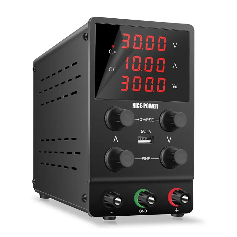 Power supply SPS3010 30V 10A black 4-digit digital variable DC power supply voltage regulator laptop repair rework
Power supply SPS3010 30V 10A black 4-digit digital variable DC power supply voltage regulator laptop repair rework