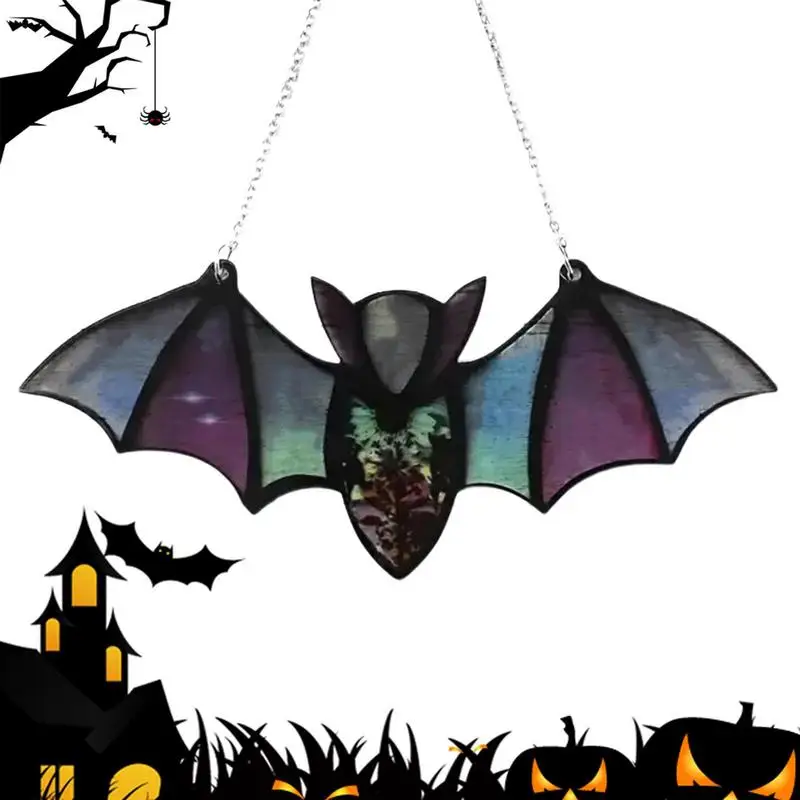 Halloween Bat Window Hangings Acrylic Sun Catcher Wall Decor Stained Glass Pendant Hanging Props Halloween Party Supplies
Halloween Bat Window Hangings Acrylic Sun Catcher Wall Decor Stained Glass Pendant Hanging Props Halloween Party Supplies