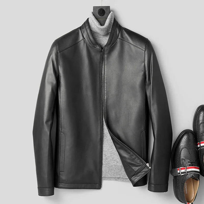 Genuine Jacket Korean Sheepskin Coat for Men Slim Leather Jackets and Coats Chaqueta Cuero Hombre L18-5002
Genuine Jacket Korean Sheepskin Coat for Men Slim Leather Jackets and Coats Chaqueta Cuero Hombre L18-5002