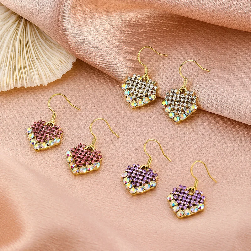 Fashionable Sweet Colored Heart Earrings for Women Ins Style Temperament All-match Peach Heart French Design Earrings
Fashionable Sweet Colored Heart Earrings for Women Ins Style Temperament All-match Peach Heart French Design Earrings