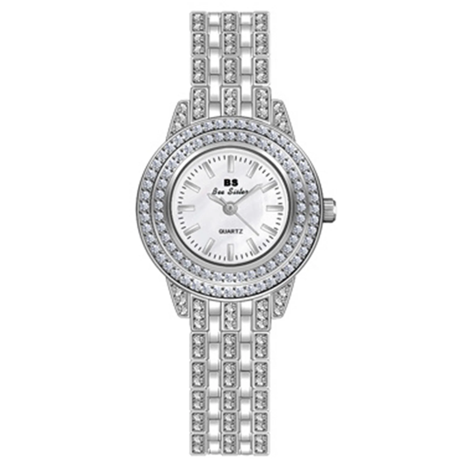 

Premium Multifunction Bracelet Watch Glittering Pointer Watch with Jewelry Buckle for Brides Wedding Dating Shopping