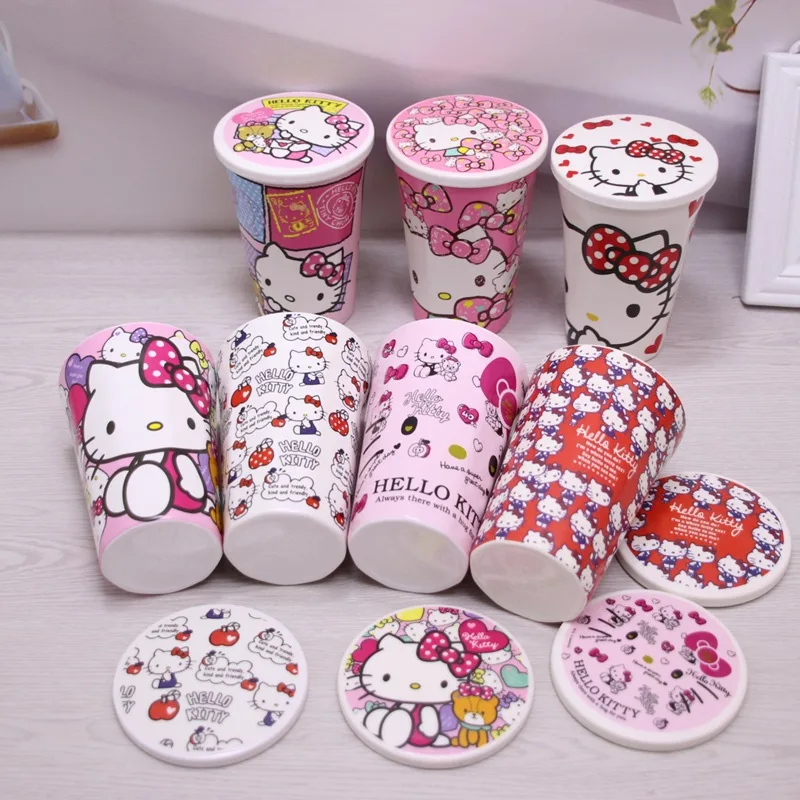 Милая детская чашка для воды Sanrios серии My Melody Kitty с мультяшным рисунком и крышкой аниме творческая керамическая посуда с имитацией
Милая детская чашка для воды Sanrios серии My Melody Kitty с мультяшным рисунком и крышкой аниме творческая керамическая посуда с имитацией