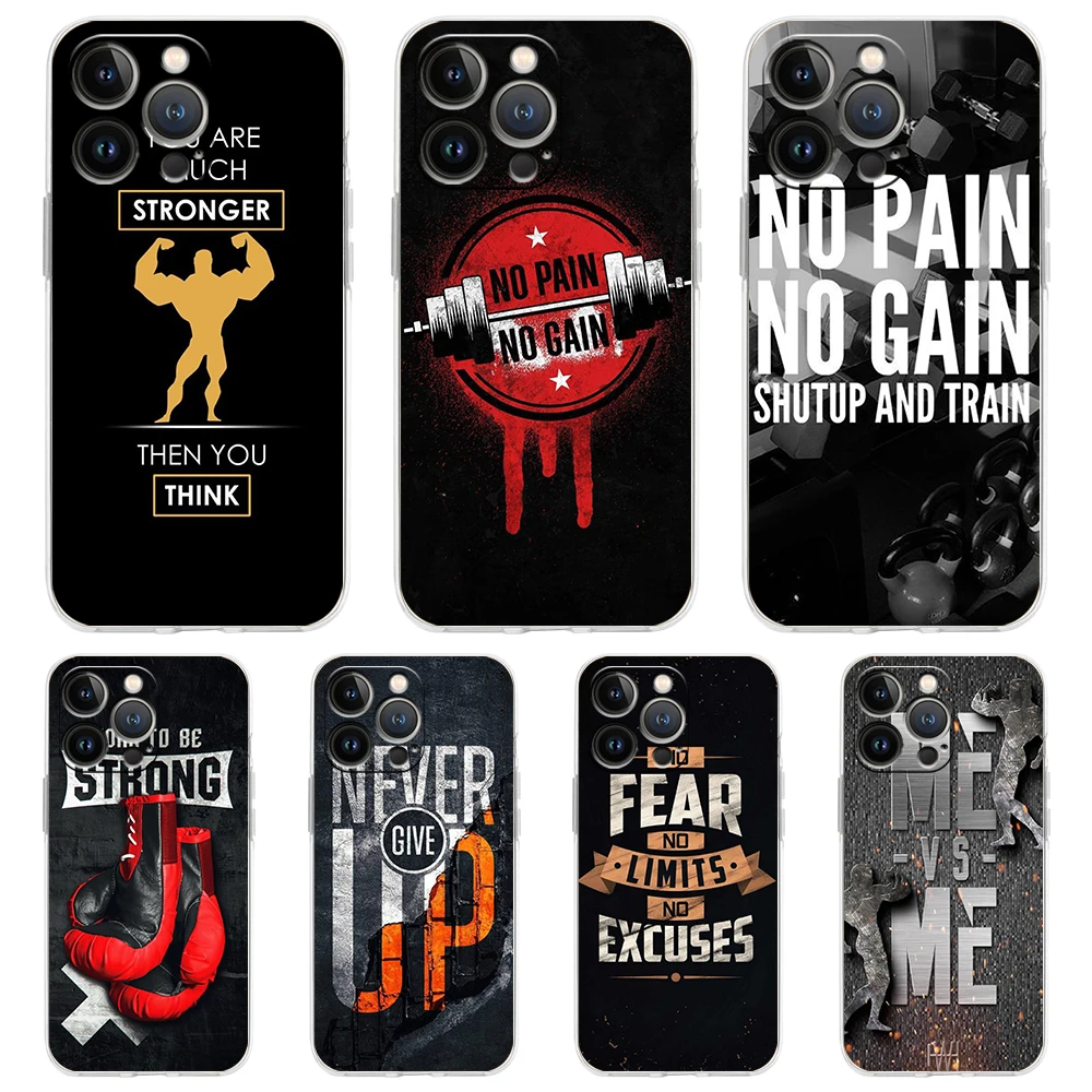 Bodybuilding Gym Fitness Soft Transparent Phone Case Cover for iPhone 13 12 11 Pro Max X XR 8 7 Plus SE 2020 XS Max Luxury Shell
Bodybuilding Gym Fitness Soft Transparent Phone Case Cover for iPhone 13 12 11 Pro Max X XR 8 7 Plus SE 2020 XS Max Luxury Shell