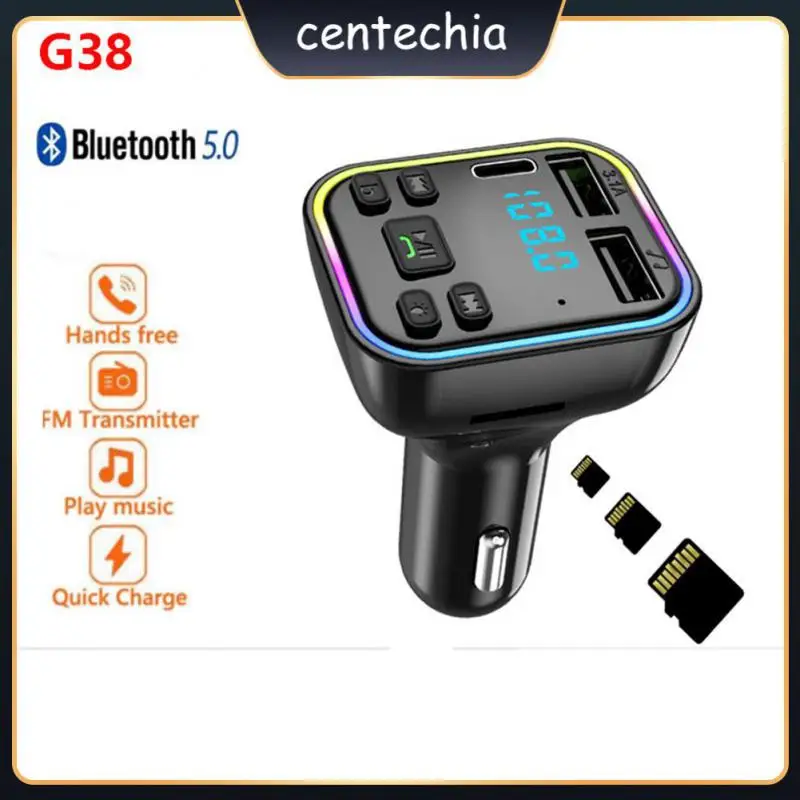 Fast Charger Colorful Ambient Light Handsfree Car 5.0 Fm Transmitter Pd Type-c Dual Usb 3.1a Car Charger Multifunction
Fast Charger Colorful Ambient Light Handsfree Car 5.0 Fm Transmitter Pd Type-c Dual Usb 3.1a Car Charger Multifunction