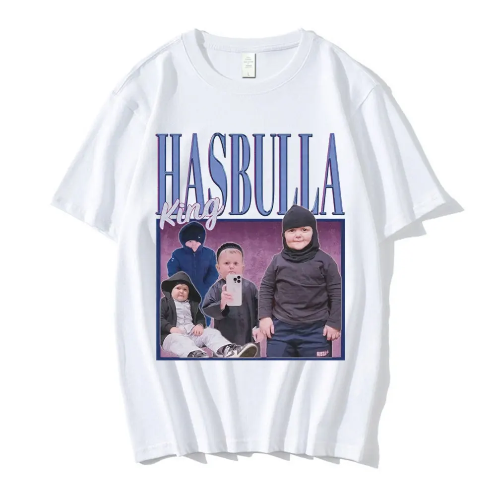 Hasbulla Fighting Meme Tshirt Men Women Mini Khabib Blogger T Shirt High Quality Crew Neck Pure Tops Male Short-sleev Streetwear
Hasbulla Fighting Meme Tshirt Men Women Mini Khabib Blogger T Shirt High Quality Crew Neck Pure Tops Male Short-sleev Streetwear