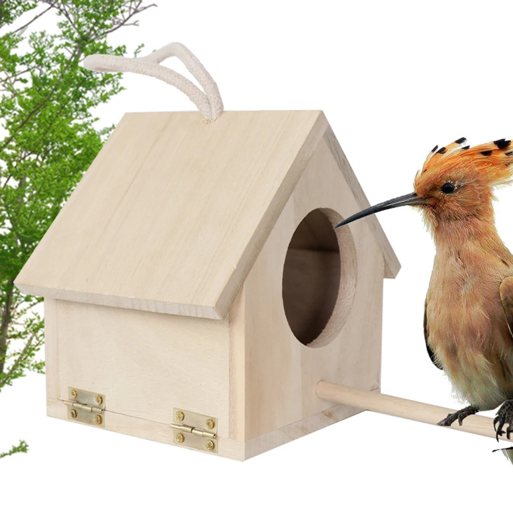 Wooden Bird Nest Hanging Birds House Birds Cage Resting Place Outdoor Birdhous Hummingbird Nest Outdoor Garden Decorations
Wooden Bird Nest Hanging Birds House Birds Cage Resting Place Outdoor Birdhous Hummingbird Nest Outdoor Garden Decorations