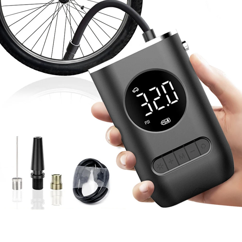 Car Electric Air Pump Tire Inflator Rechargeable Wireless Air Pump For Auto Bicycle Bike Basketball PSI, BAR, KPA, KG/CM2
Car Electric Air Pump Tire Inflator Rechargeable Wireless Air Pump For Auto Bicycle Bike Basketball PSI, BAR, KPA, KG/CM2