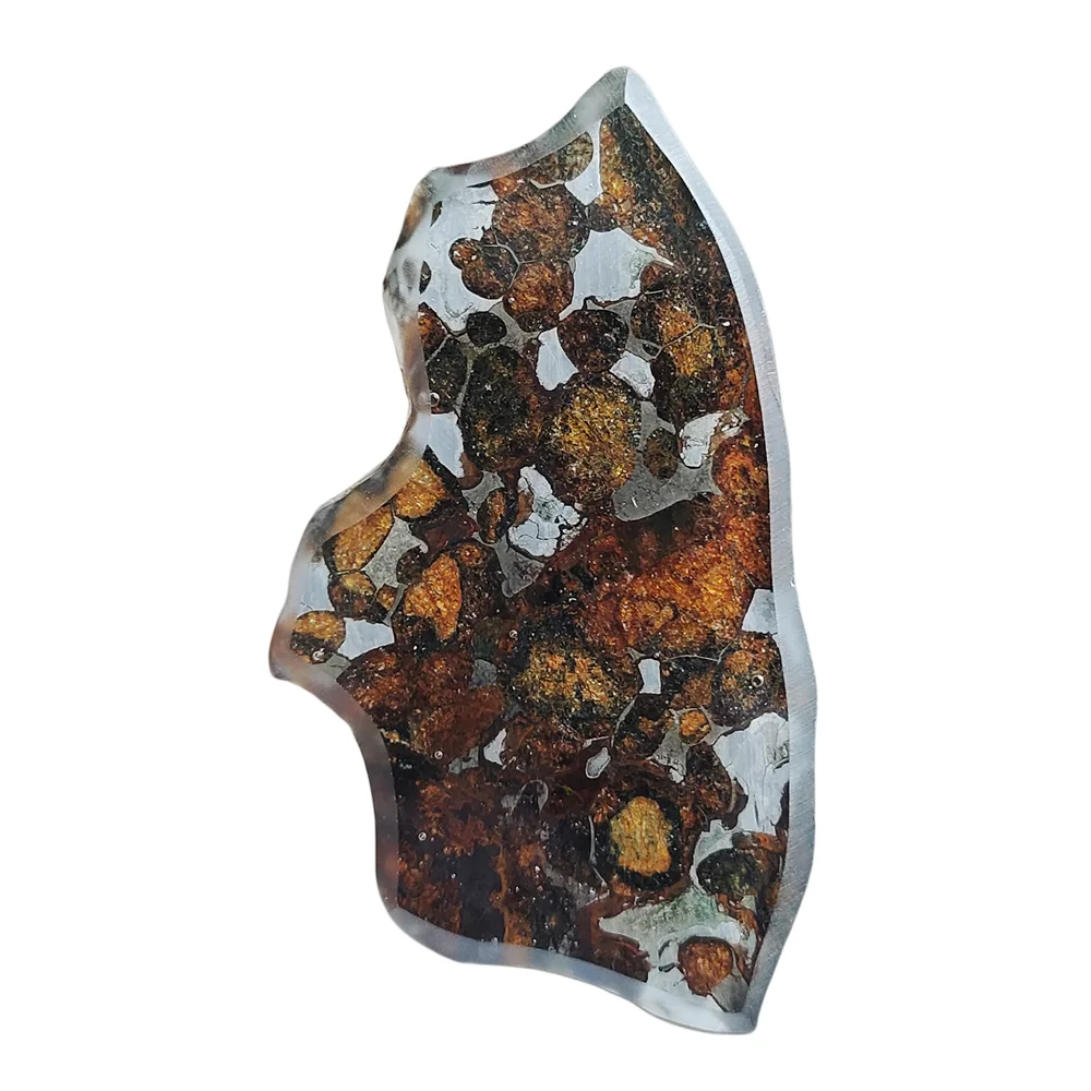 14,3 г, образец оливкового метеорита SERICHO Pallasite, натуральный материал метеорита, ломтик оливкового метеорита из Кении, QA217
14,3 г, образец оливкового метеорита SERICHO Pallasite, натуральный материал метеорита, ломтик оливкового метеорита из Кении, QA217