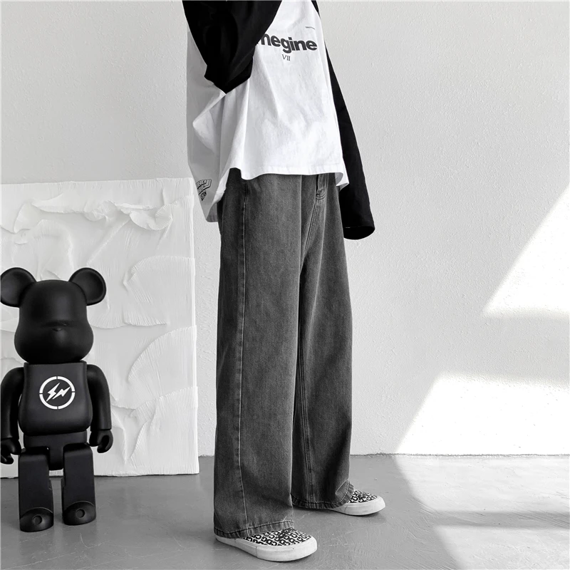 Spring Autumn Fashion American Washed Jeans Men's Loose Wide-Leg Pants Skateboard Denim Pants Retro High Street Trousers Z102
Spring Autumn Fashion American Washed Jeans Men's Loose Wide-Leg Pants Skateboard Denim Pants Retro High Street Trousers Z102