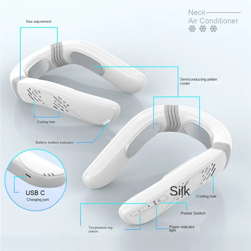 Hanging Neck Fan 360 Degree Air Conditioner Portable Summer Air Cooler for Outdoor Sports Travel Wearable Neckband Fans
Hanging Neck Fan 360 Degree Air Conditioner Portable Summer Air Cooler for Outdoor Sports Travel Wearable Neckband Fans
