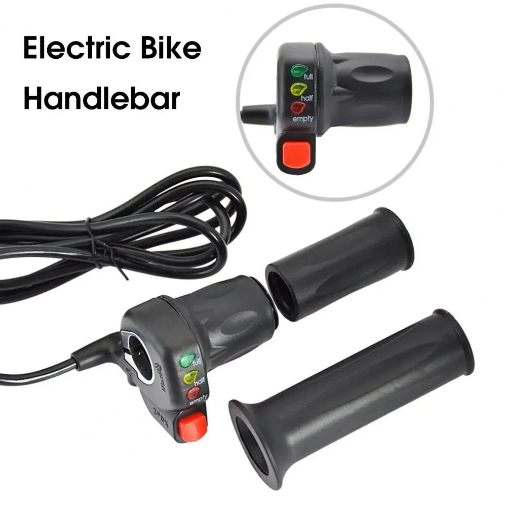 36/48V Electric Bike Throttle with Switch Power Display Self-locking Mountain Bike Speed Control Handle Bar Bike Accessories 
36/48V Electric Bike Throttle with Switch Power Display Self-locking Mountain Bike Speed Control Handle Bar Bike Accessories