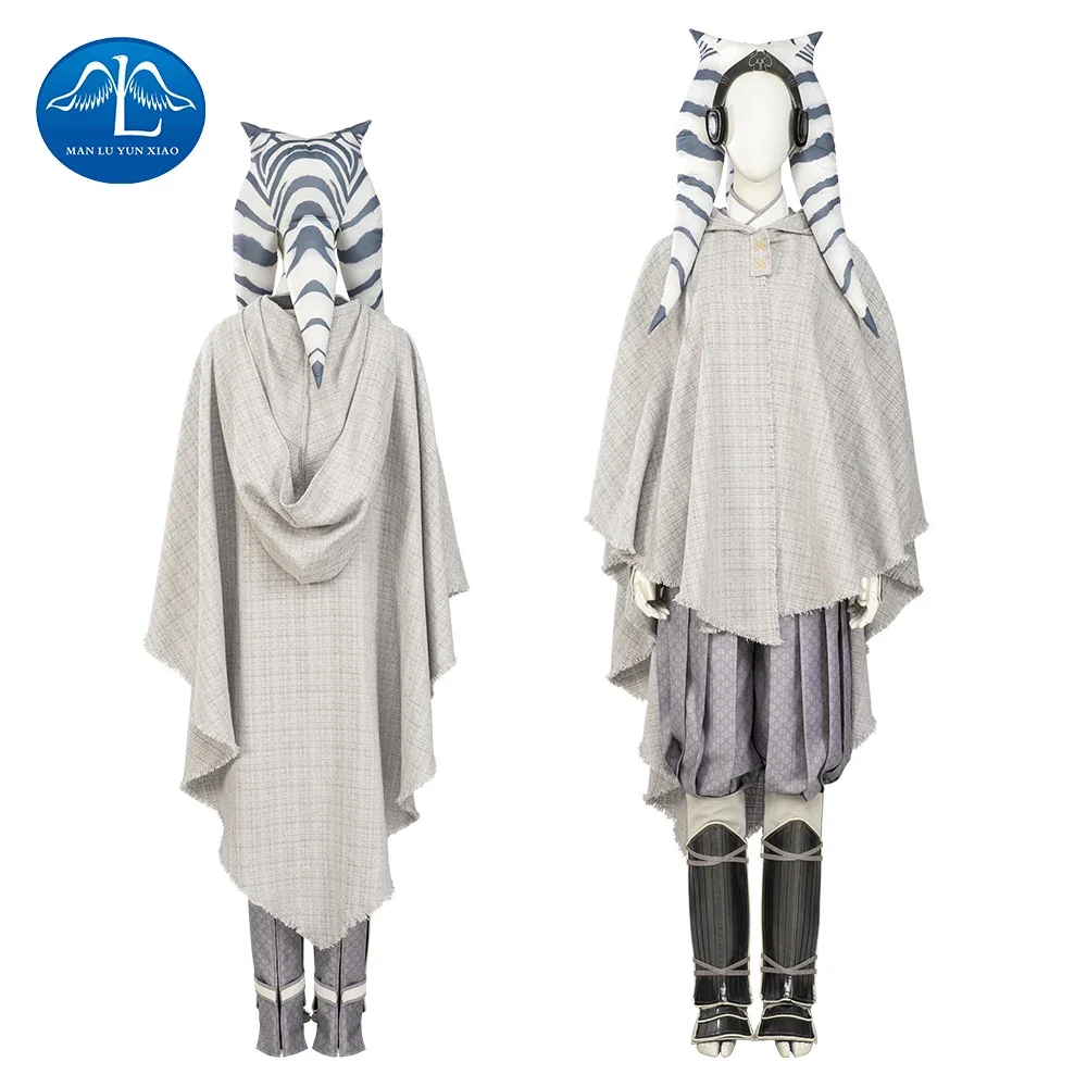 Movie Costume Outfits with Hat Ahsoka Women Girls Cosplay Suits Halloween Carnival White Robe Dress Up Full Set Custom Made
Movie Costume Outfits with Hat Ahsoka Women Girls Cosplay Suits Halloween Carnival White Robe Dress Up Full Set Custom Made