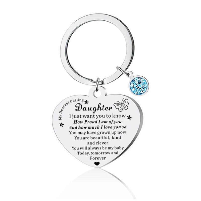 2023 New Creative Daughter I Love You You Are Beautiful Keychain Stainless Steel Charms Women Jewelry Accessories Pendant Gifts
2023 New Creative Daughter I Love You You Are Beautiful Keychain Stainless Steel Charms Women Jewelry Accessories Pendant Gifts
